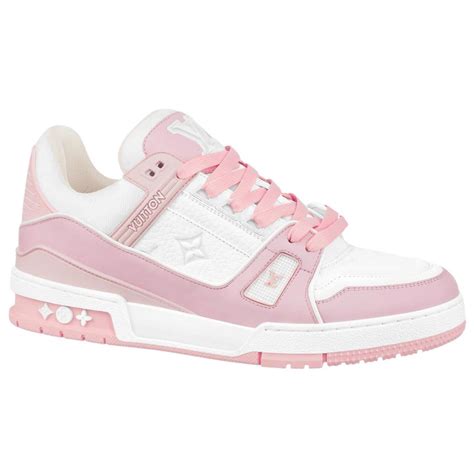 louis vuitton trainer sneaker pink|louis vuitton lv trainer sneakers.